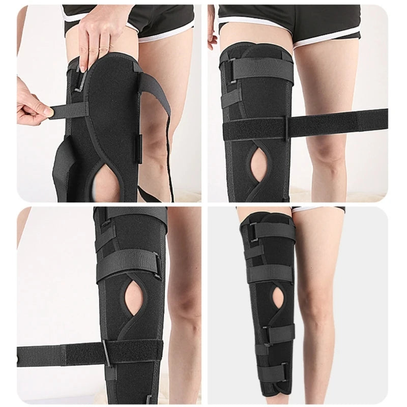 Knee Immobilizer Brace Breathable Knee Brace & Stabilizer Full Leg Support Brace for Surgery Recovery, Knee Injury Dropshipping - Gym&Gadgets