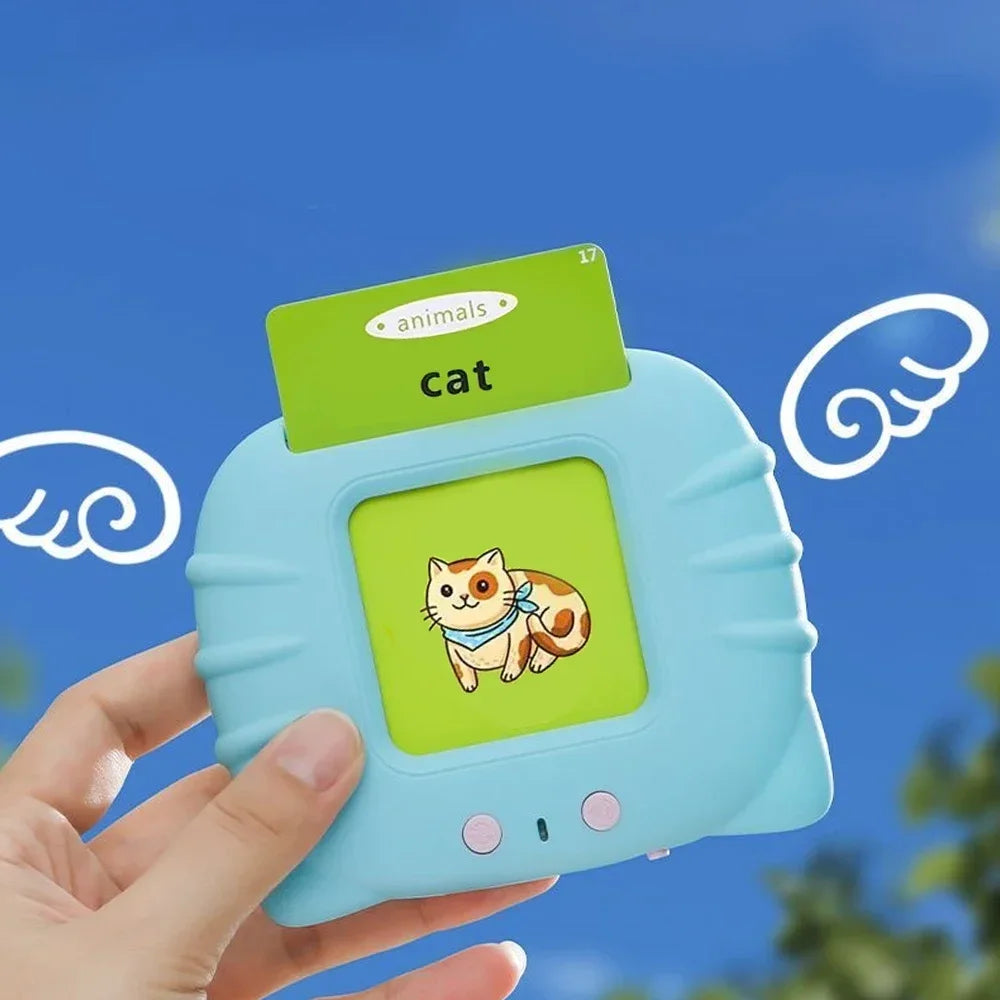 Early Education Flash Card Machine Learning Talking Language English Electronic .