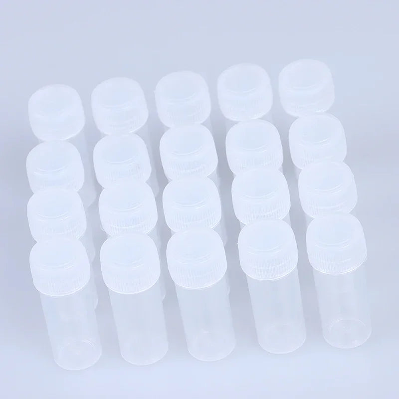 5ml Plastic Bottle Sample Jar 5g Small Barrel Vials Medicine Pill Liquid.