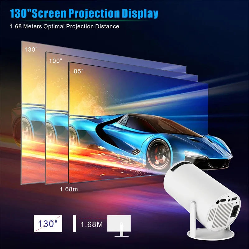 DITONG Hy300 PRO Projector 4K Android 1080P 1280*720P Full HD Home Theater.