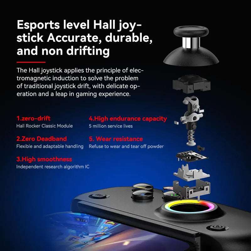 BSP D8 RGB Tablet Controller Wireless Handle For Switch PUBG Game Bluetooth Stretching Joystick For PS3 PS4 Android For ios Game - Gym&Gadgets