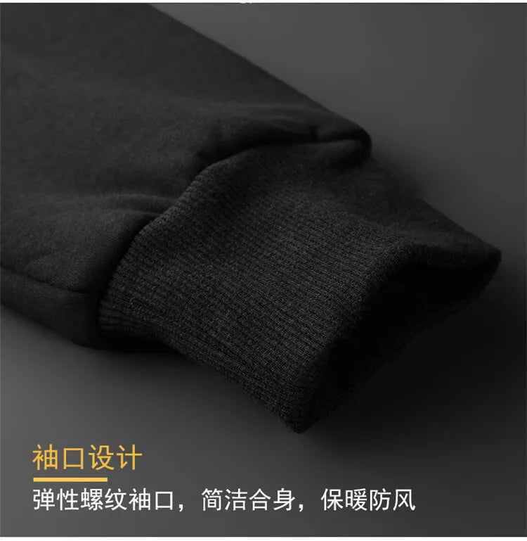 Winter Lambswool Coats Thicken Warm Jackets Long Sleeve Zipper Hoodies.