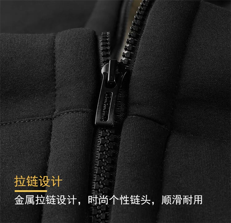 Winter Lambswool Coats Thicken Warm Jackets Long Sleeve Zipper Hoodies.