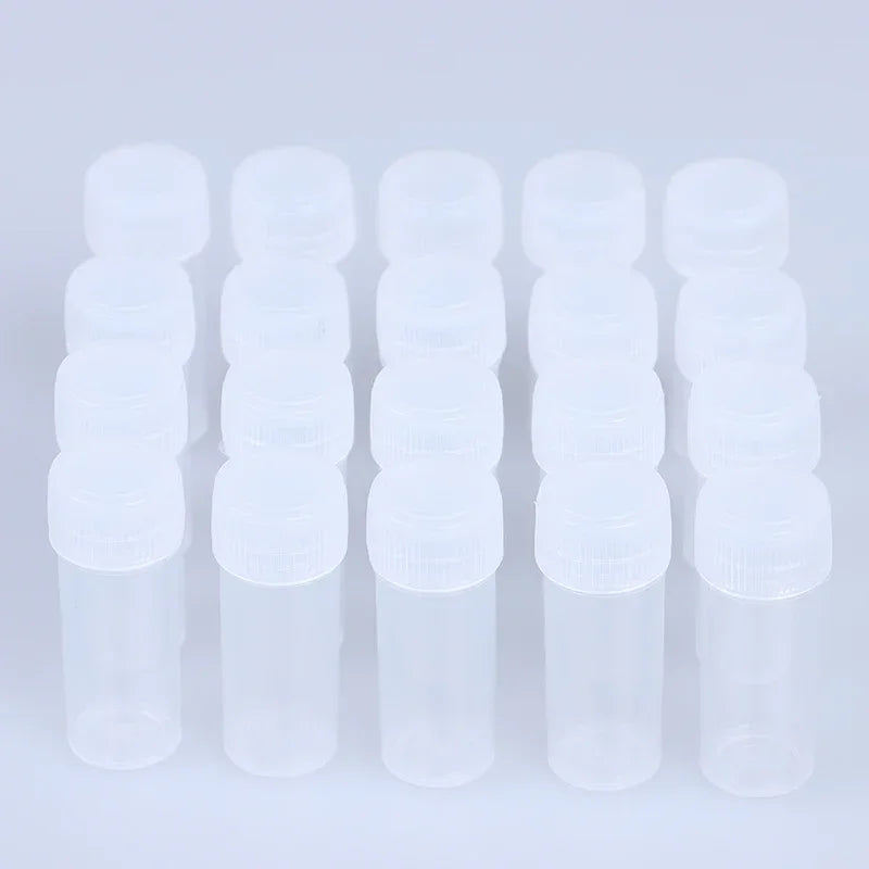 5ml Plastic Bottle Sample Jar 5g Small Barrel Vials Medicine Pill Liquid.