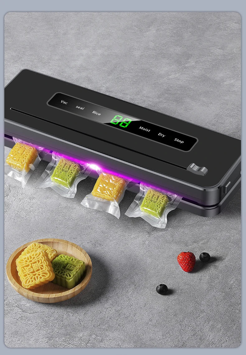 Electric Vacuum Sealer Dry/Wet Food Sealed Packaging Machine Packaging . - Gym&Gadgets