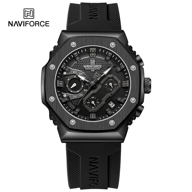 NAVIFORCE Fashion Sport Lover's Watches for Men and Women Silicone Strap Military Waterproof High Quality Couple Wrist watches - Gym&Gadgets