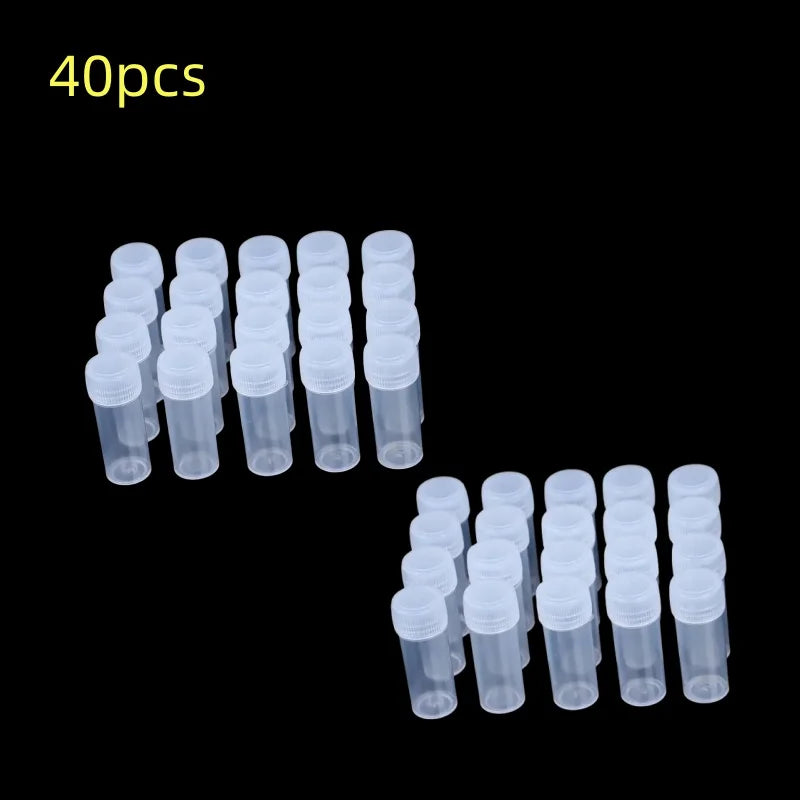 5ml Plastic Bottle Sample Jar 5g Small Barrel Vials Medicine Pill Liquid.