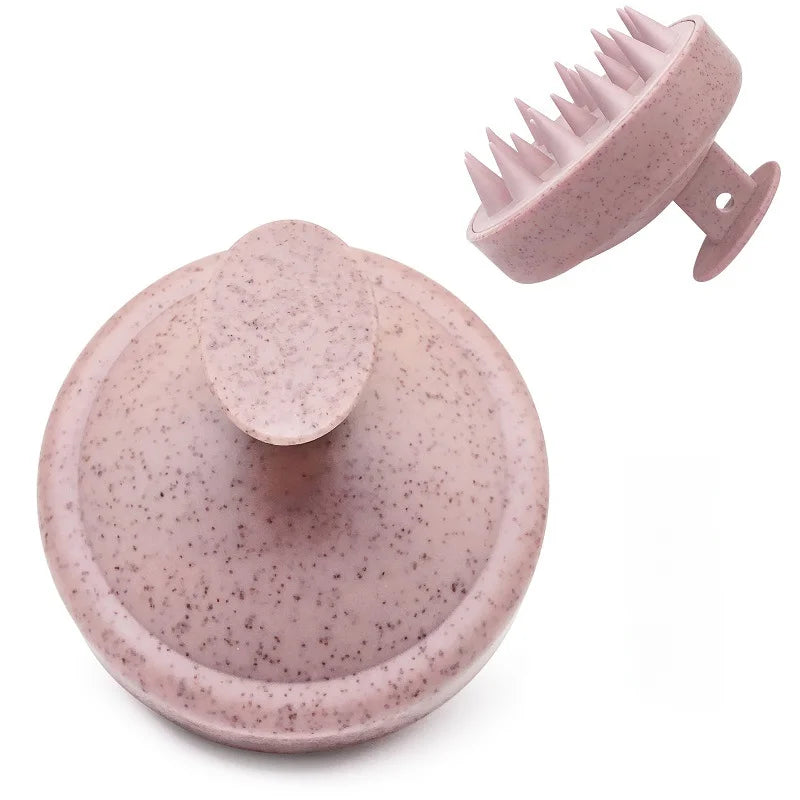 Silicone Shampoo Brush Head Scalp Massage Comb Hair Washing.