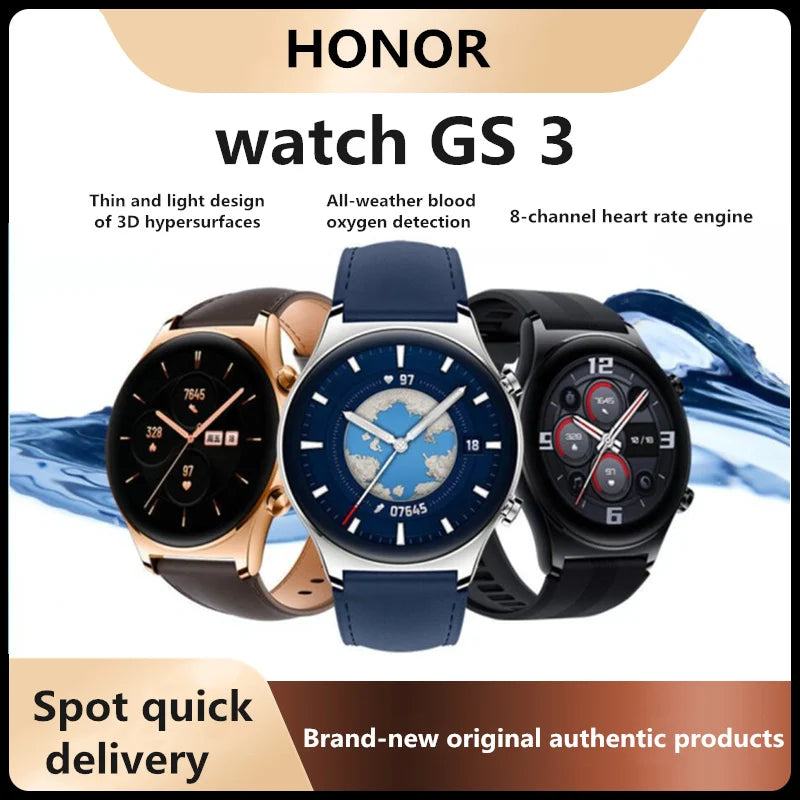 Original Honor watch GS 3 smart sports watch Bluetooth talking heart rate mobile payment waterproof authentic - Gym&Gadgets