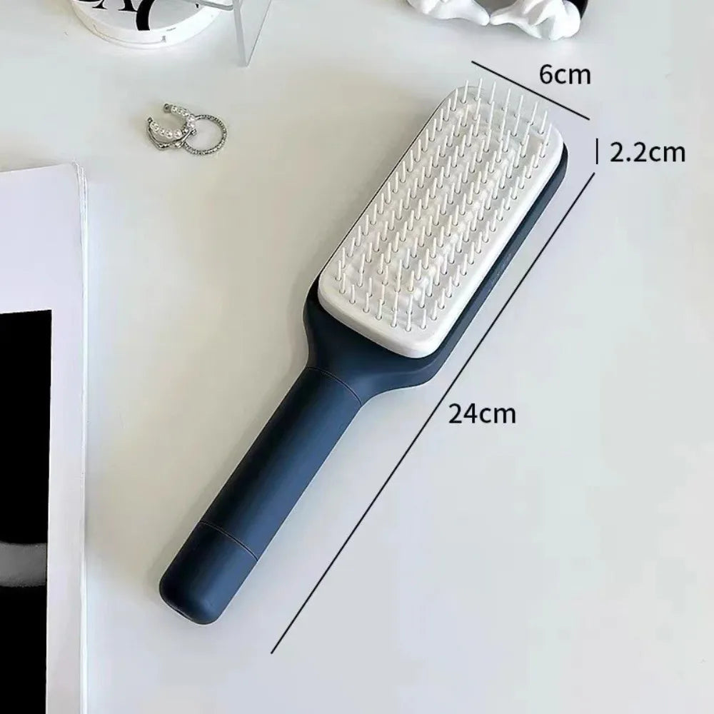 Massage Airbag Comb Straight Hair Comb Rotation Handles Cleaning Hair.