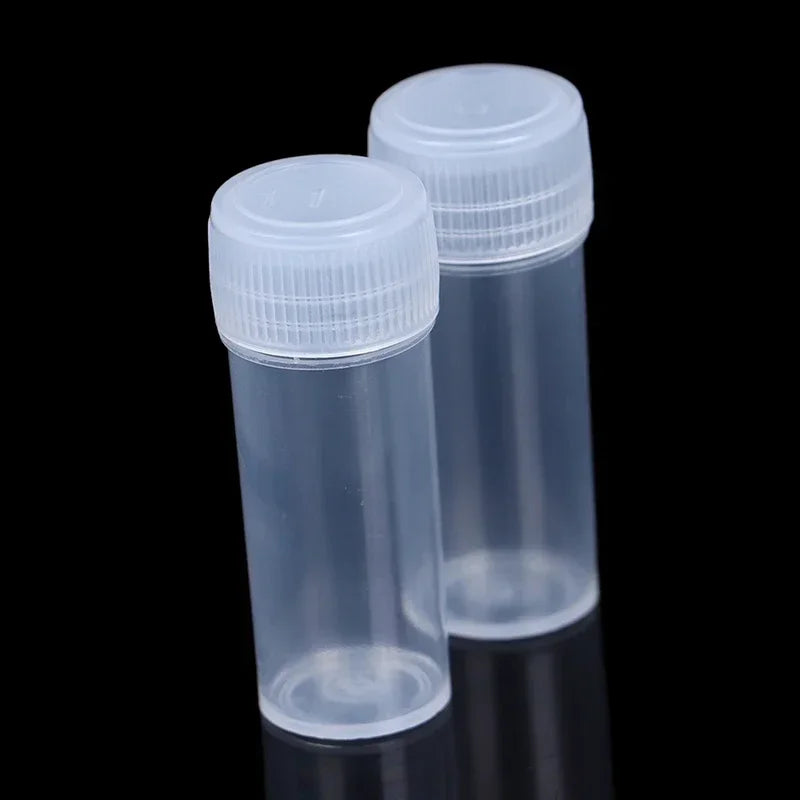 5ml Plastic Bottle Sample Jar 5g Small Barrel Vials Medicine Pill Liquid.