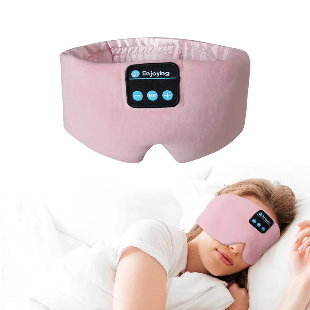 Sleeping Headphones Bluetooth Eye Mask for Women Men, Wireless Music Blackout Masks.