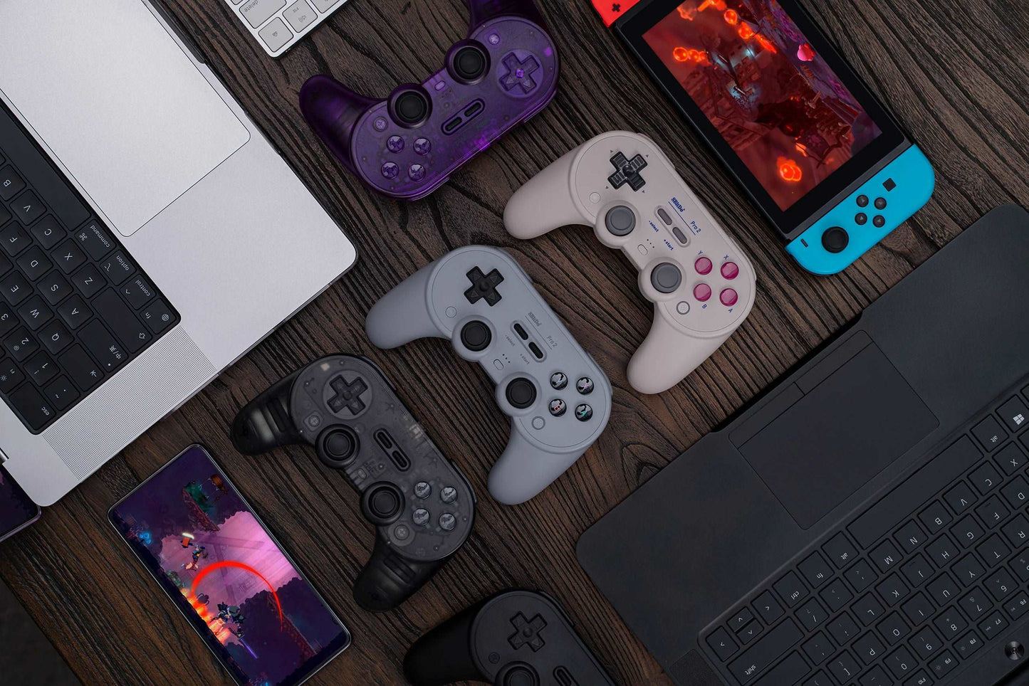 8Bitdo Pro 2 Special Edition Hall Effect Controller Wireless Joystick Gamepad for Switch PC macOS Android Steam Raspberry Pi - Gym&Gadgets