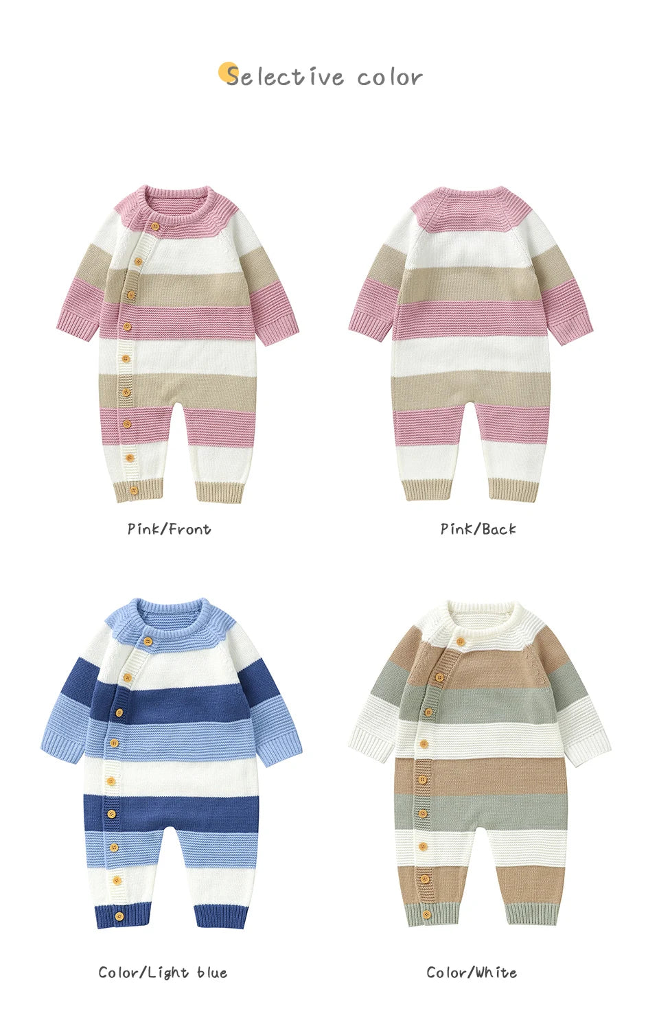 Winter Baby Rompers Clothes Autumn Full Sleeves Newborn Boys Girls. - Gym&Gadgets