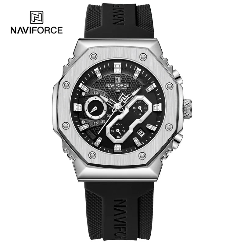 NAVIFORCE Fashion Sport Lover's Watches for Men and Women Silicone Strap Military Waterproof High Quality Couple Wrist watches - Gym&Gadgets