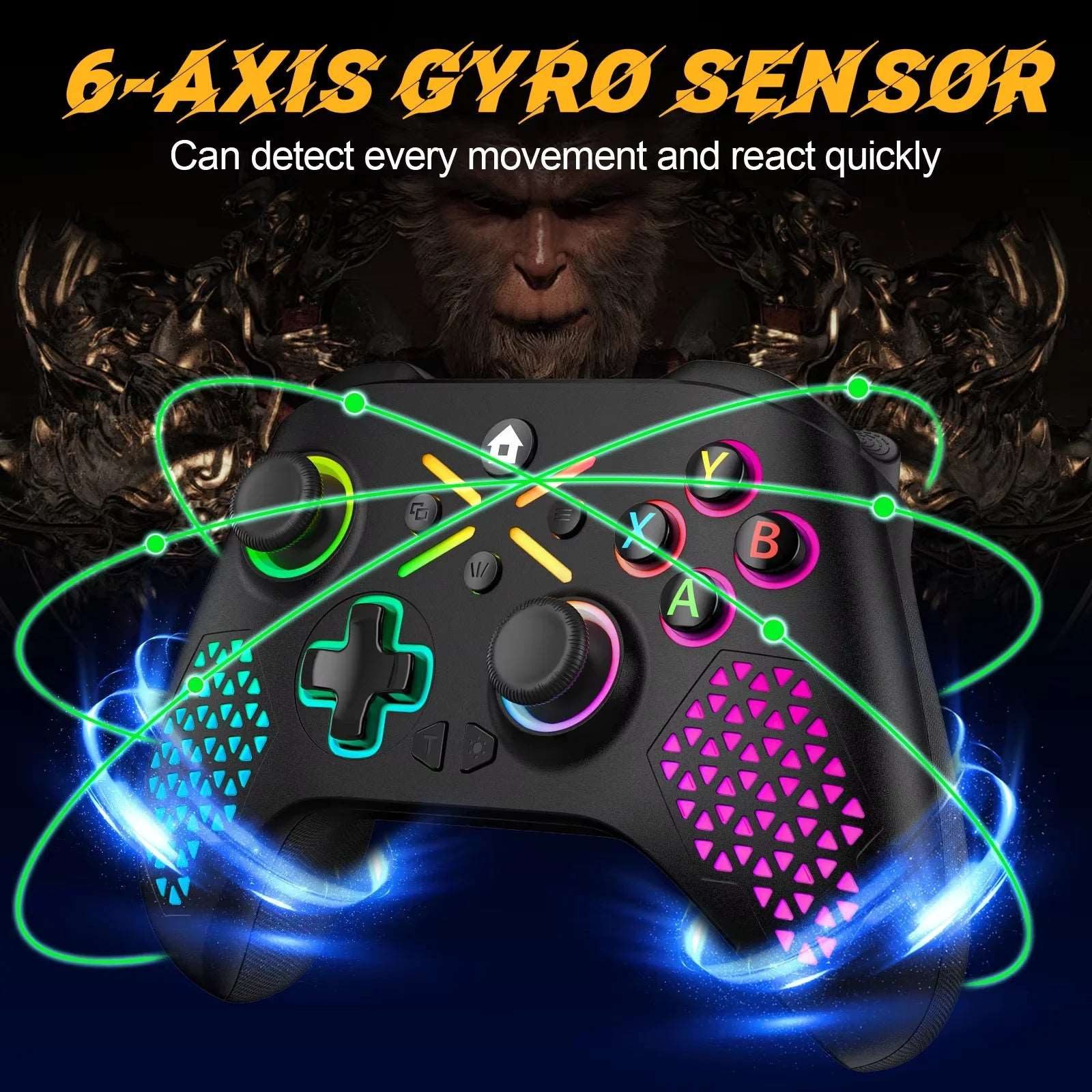 2.4G Wireless Gamepad For Xbox One ,Xbox Seris S ,Xbox Series X Console Win10 Dual Vibra With Six Axis Gyroscope Game Controller - Gym&Gadgets