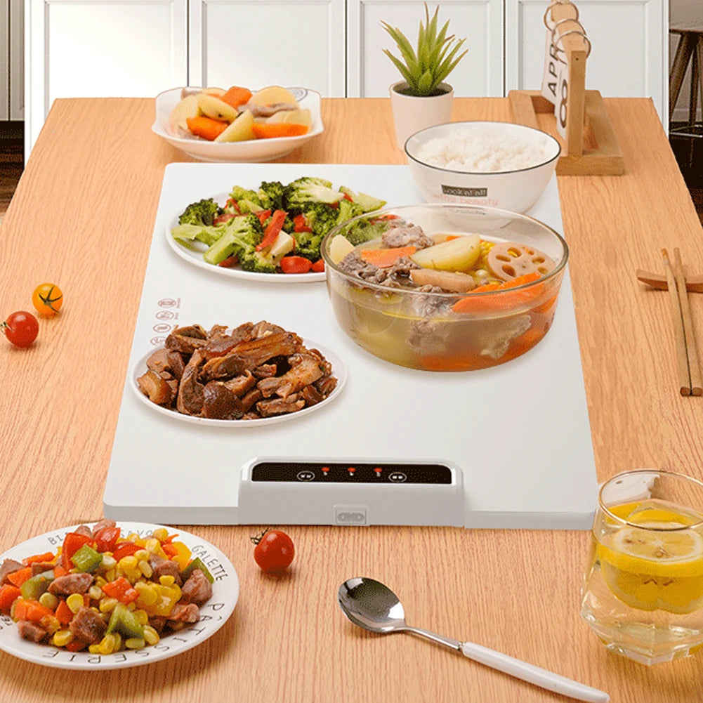 Electric Warming Tray with Adjustable Temperature.