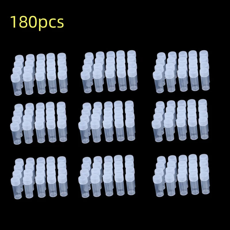 5ml Plastic Bottle Sample Jar 5g Small Barrel Vials Medicine Pill Liquid.