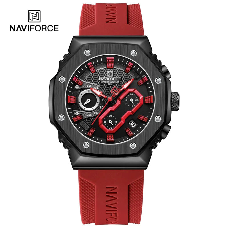 NAVIFORCE Fashion Sport Lover's Watches for Men and Women Silicone Strap Military Waterproof High Quality Couple Wrist watches - Gym&Gadgets