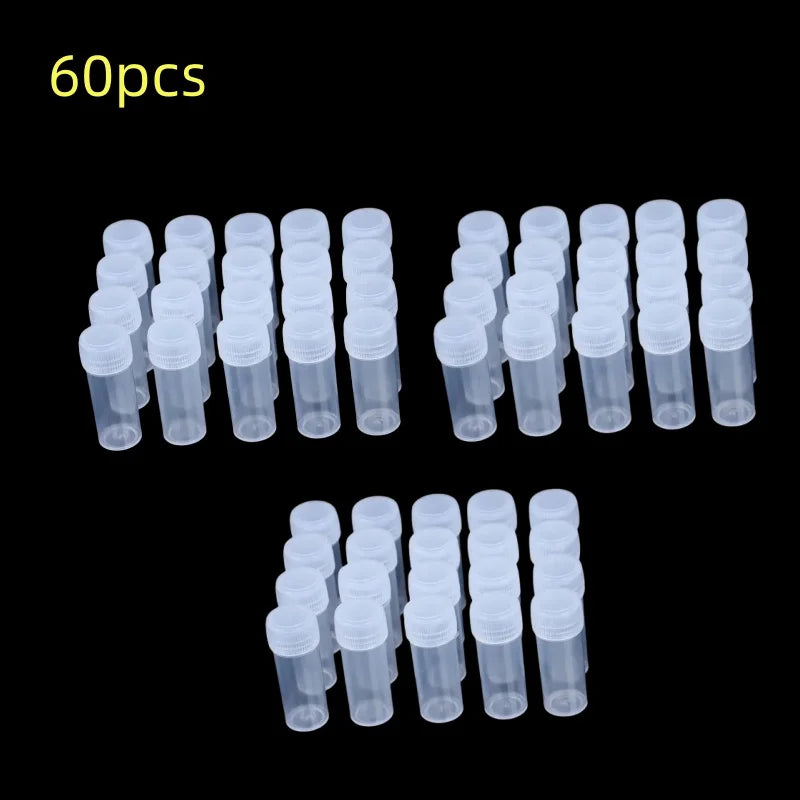 5ml Plastic Bottle Sample Jar 5g Small Barrel Vials Medicine Pill Liquid.