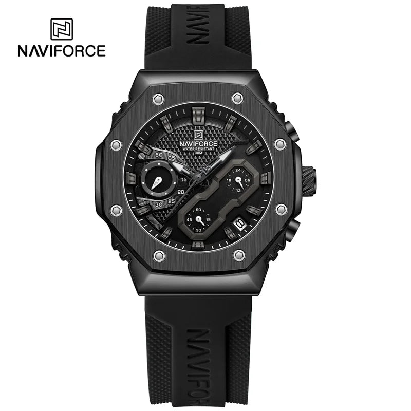 NAVIFORCE Fashion Sport Lover's Watches for Men and Women Silicone Strap Military Waterproof High Quality Couple Wrist watches - Gym&Gadgets