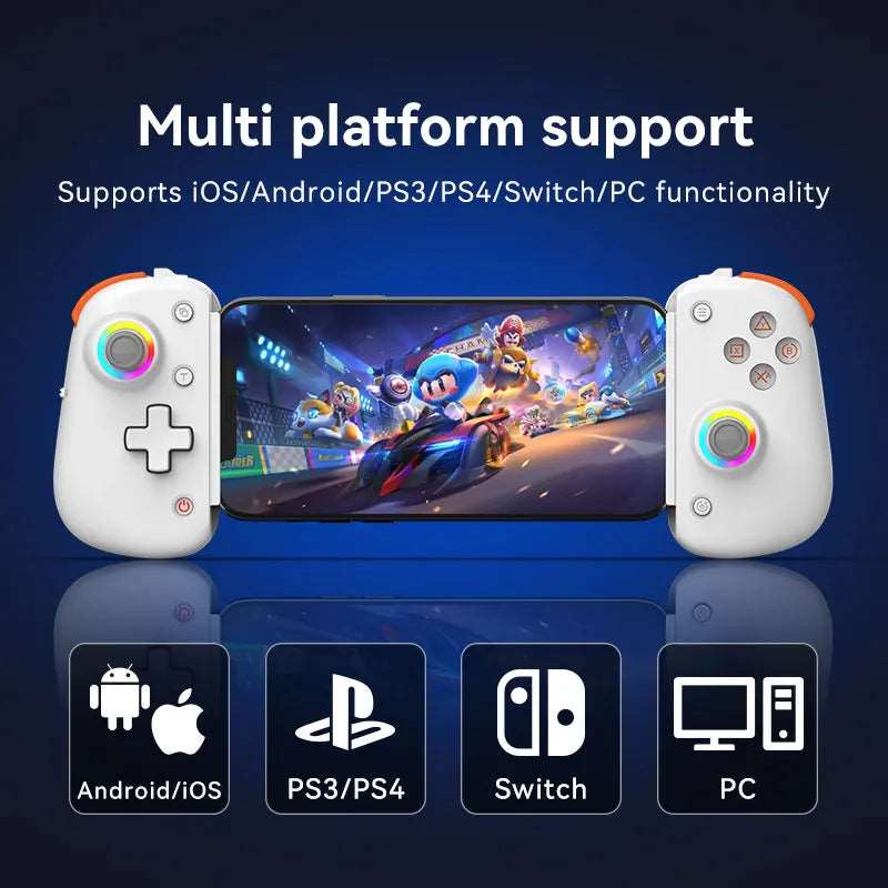 BSP D8 RGB Tablet Controller Wireless Handle For Switch PUBG Game Bluetooth Stretching Joystick For PS3 PS4 Android For ios Game - Gym&Gadgets