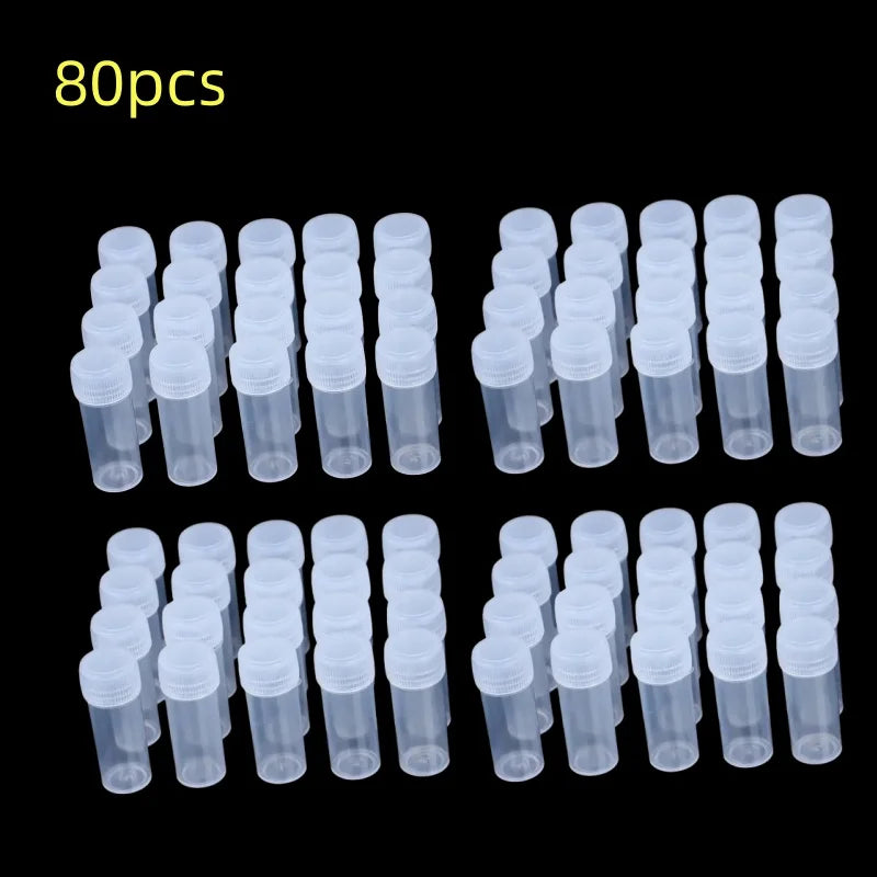 5ml Plastic Bottle Sample Jar 5g Small Barrel Vials Medicine Pill Liquid.