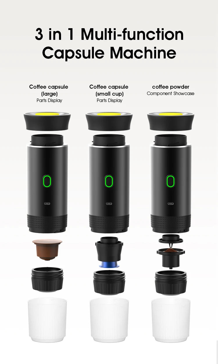 Portable Coffee Espresso Maker Machine Cafe Portable Capsule Coffee.