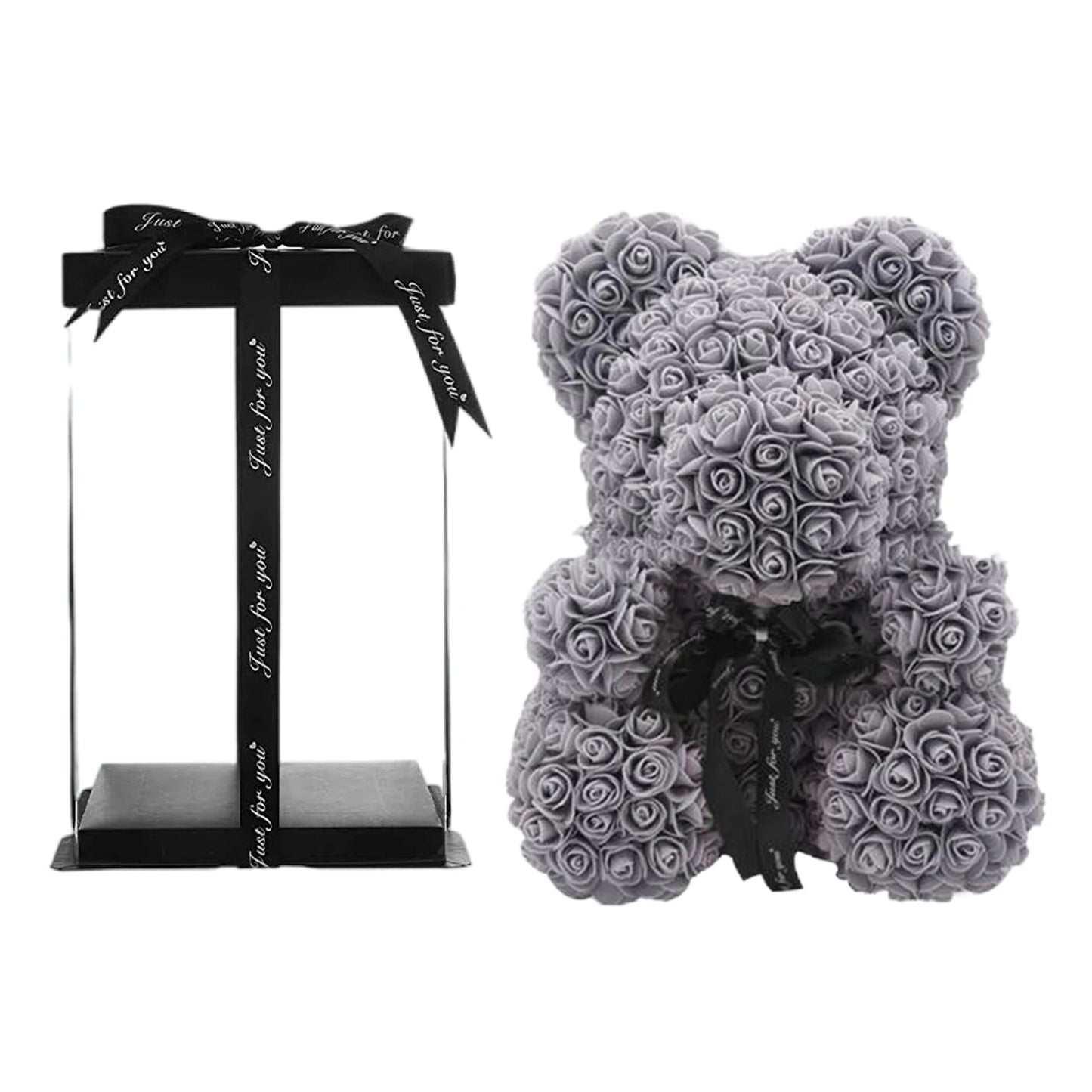 Valentines Day Gift Forever Teddy Bear Rose Artificial Flowers .