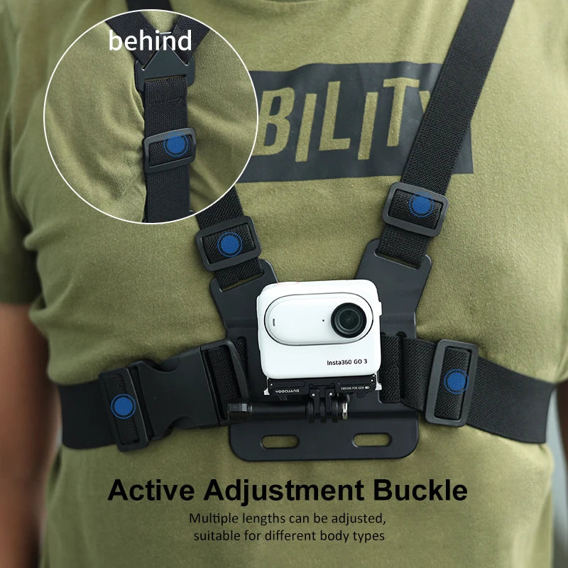 Chest Strap Mount Belt for Gopro Hero Camera Phone Holder for Smartphone Xiaomi iPhone 13 14 Pro Max insta360 x3 Accessories - Gym&Gadgets