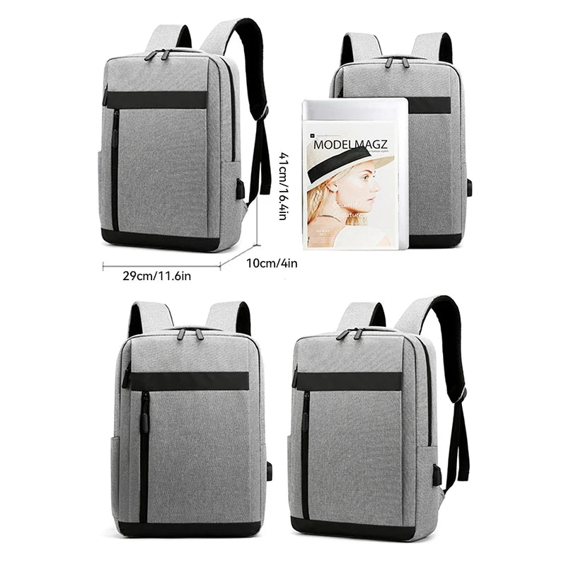 Business Laptop Backpack Large Capacity Multifunctional Usb Charging Waterproof Film Backbag Casual Shoulder Bag For Men - Gym&Gadgets