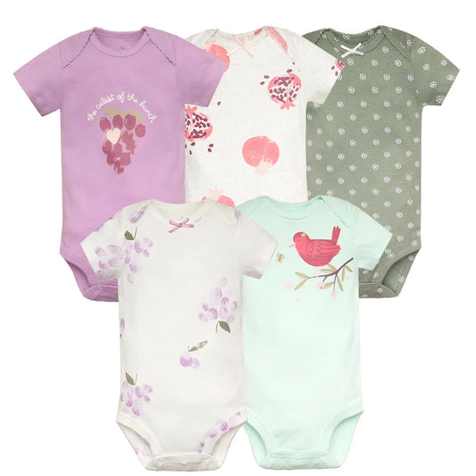 5pcs/lot Baby Bodysuit Fashion Girl Clothes Cotton Newborn Baby Boy. - Gym&Gadgets