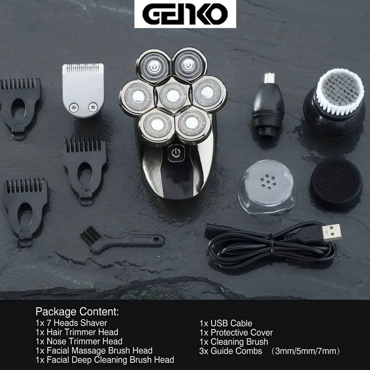 GENKO New Electric Shaver For Men High Quality 7D Independently .